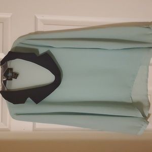 Turquoise and Blue Blouse